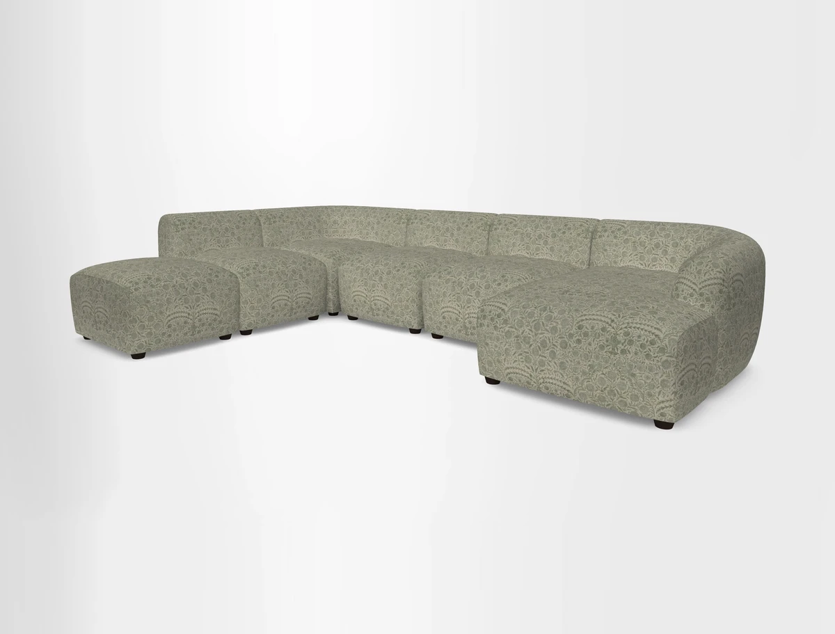 Form large modular corner group LHF in Two Tone Plain Biscuit