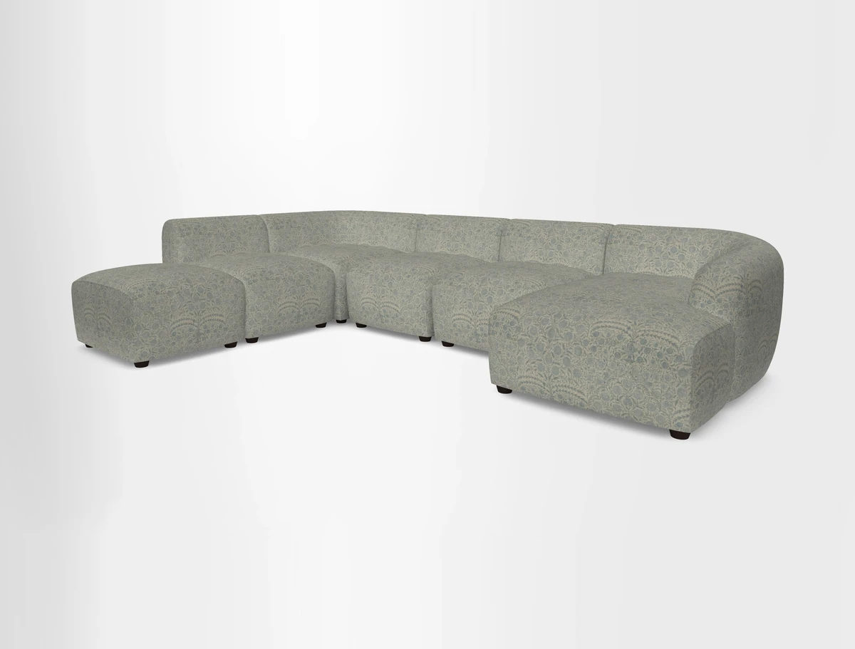 Form large modular corner group LHF in Two Tone Plain Biscuit