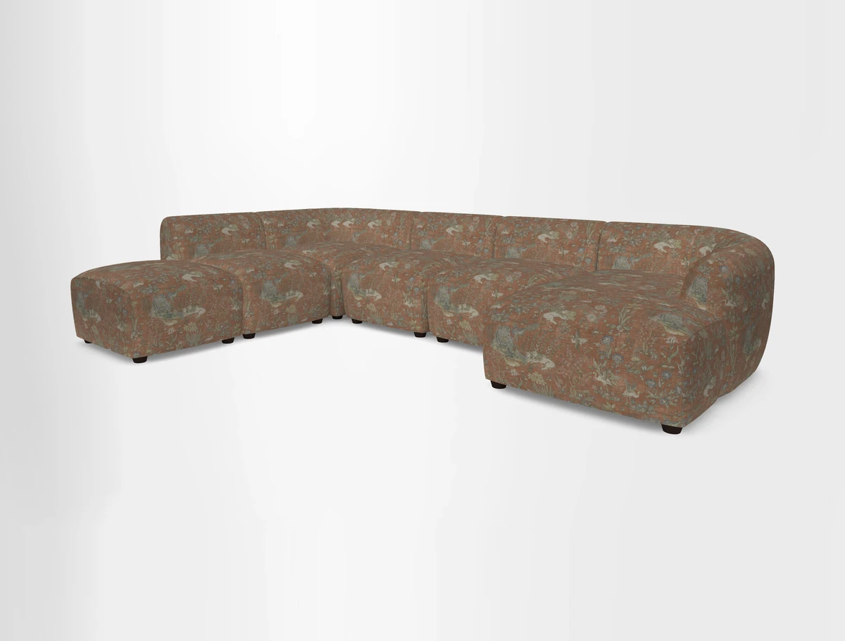 Form large modular corner group LHF in Two Tone Plain Biscuit