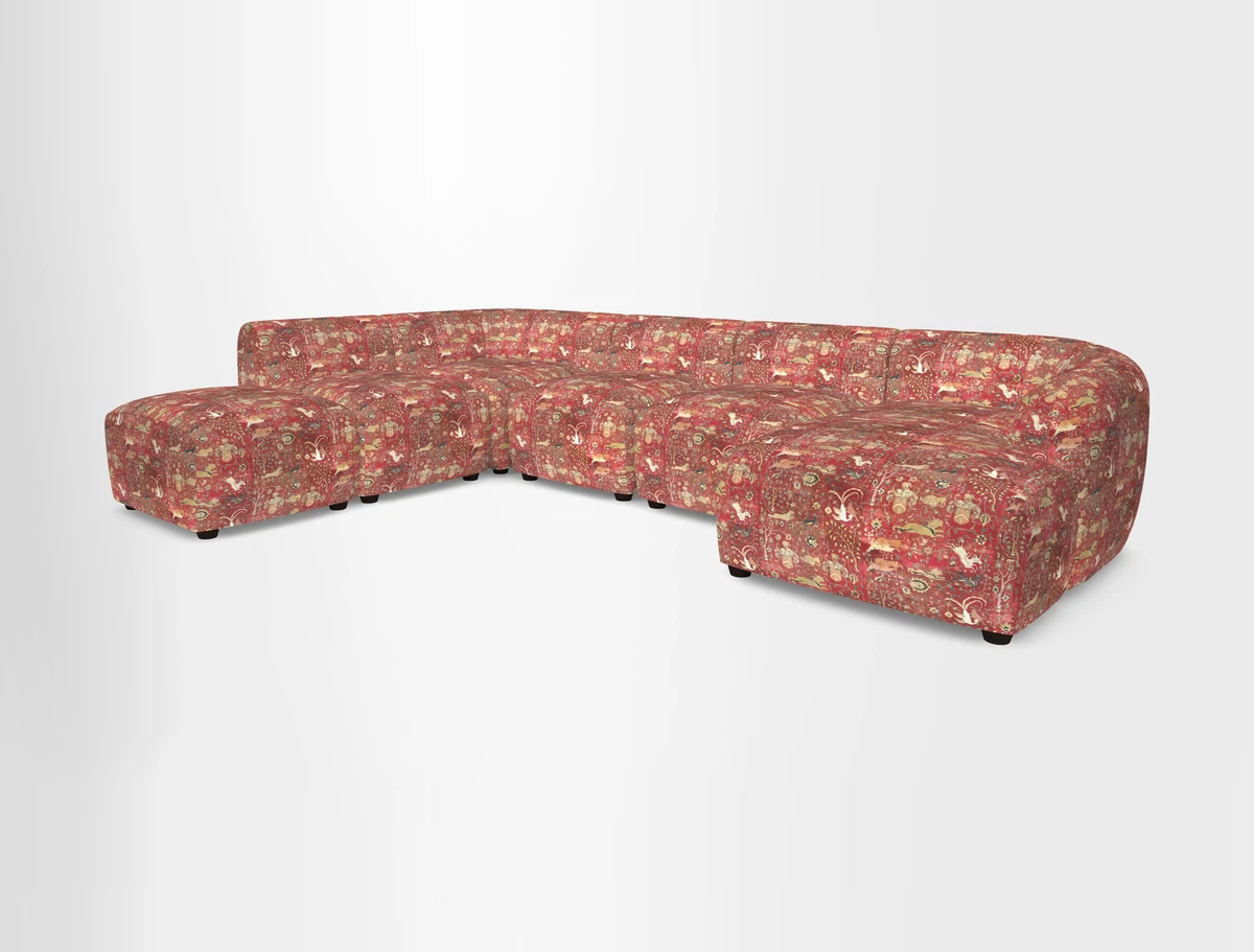 Form large modular corner group LHF in Two Tone Plain Biscuit