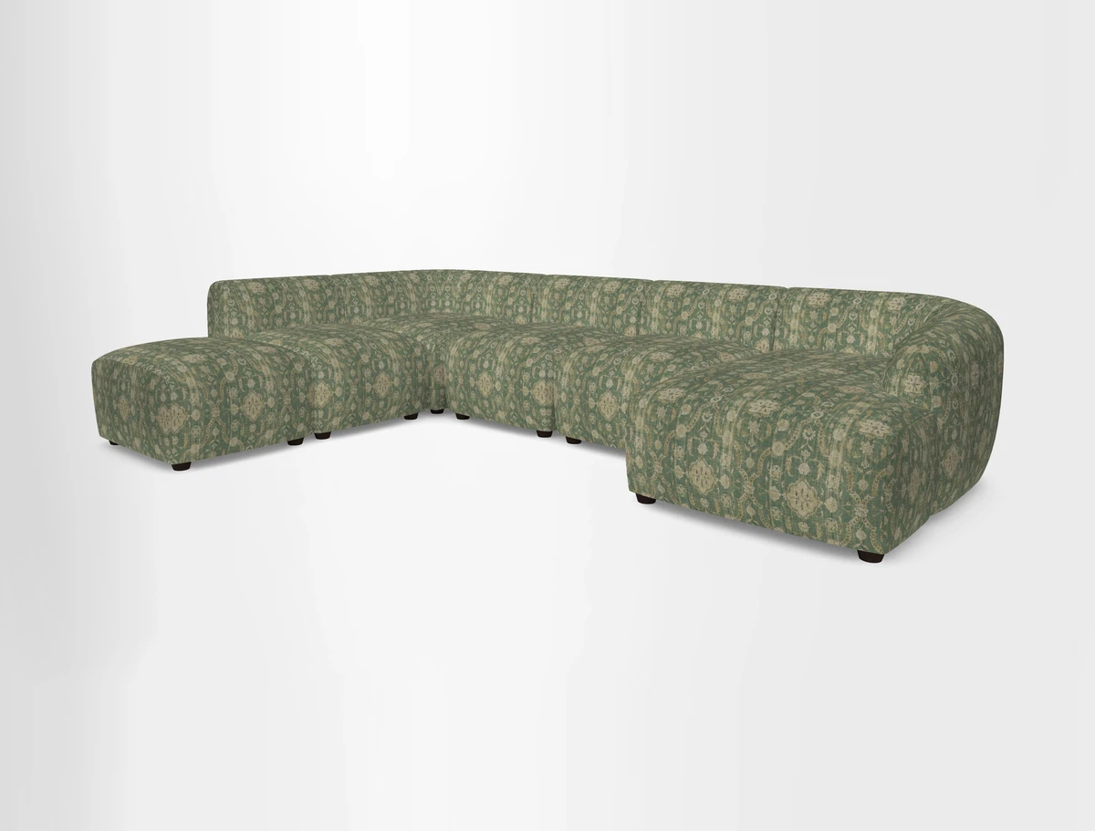 Form large modular corner group LHF in Two Tone Plain Biscuit