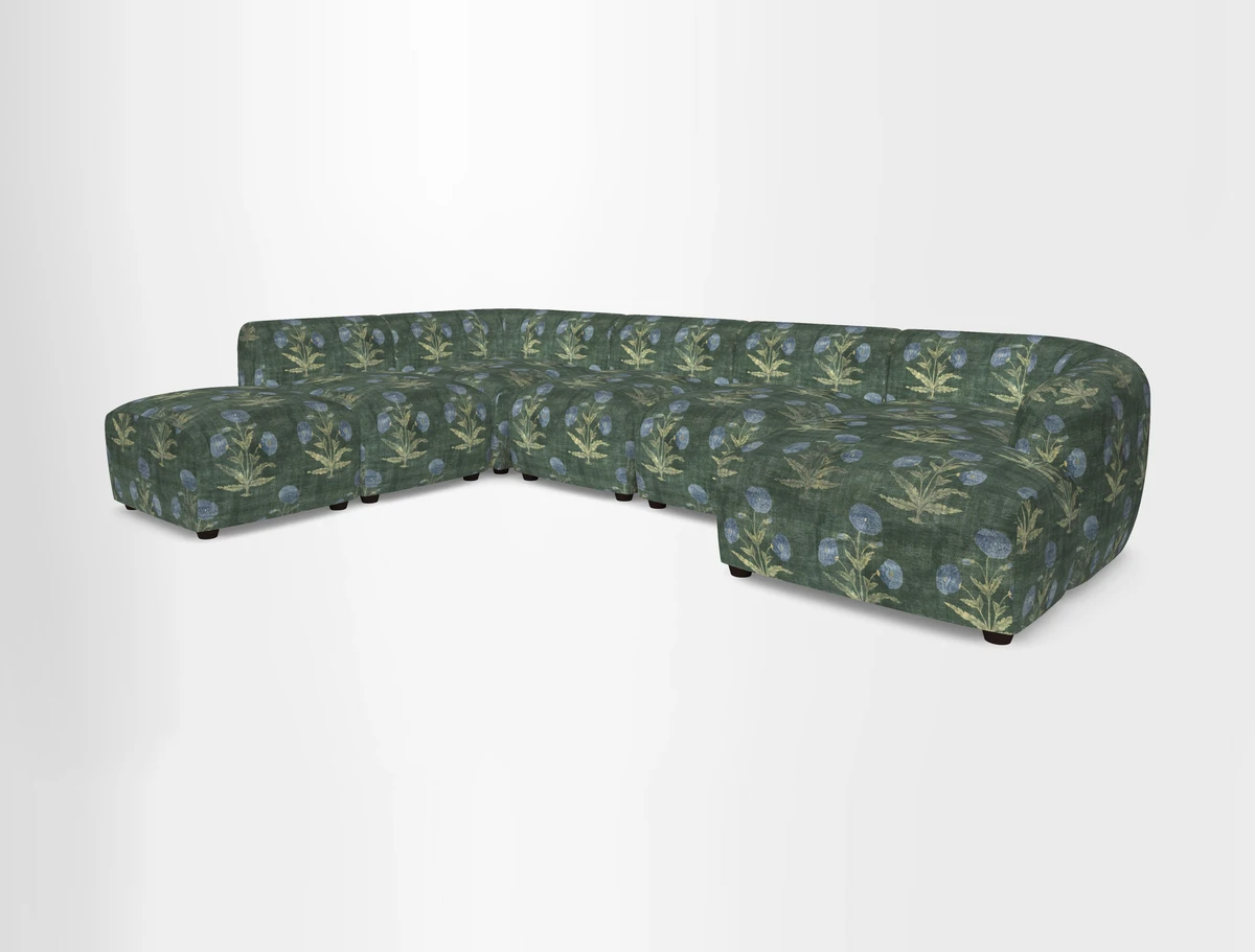 Form large modular corner group LHF in Two Tone Plain Biscuit
