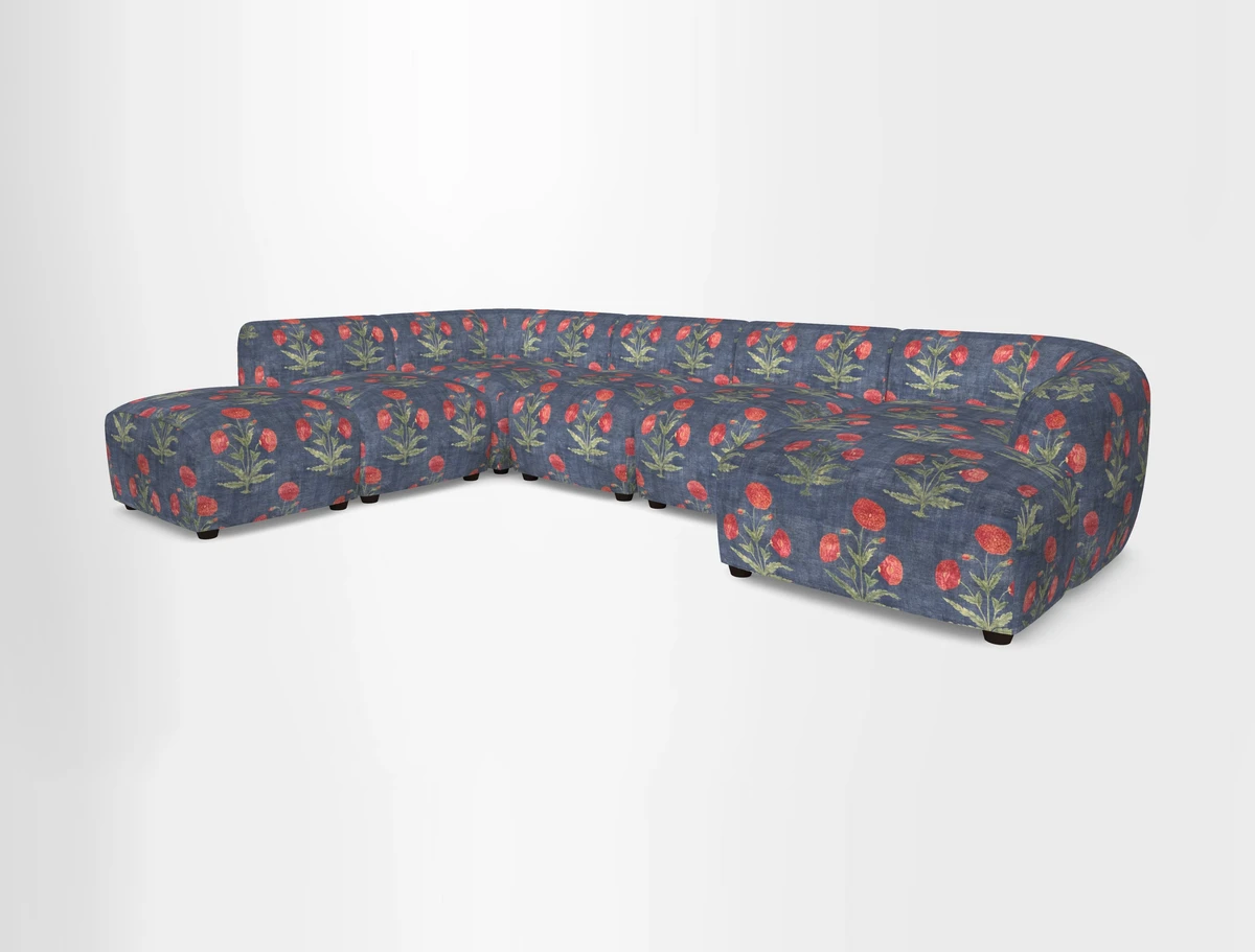 Form large modular corner group LHF in Two Tone Plain Biscuit