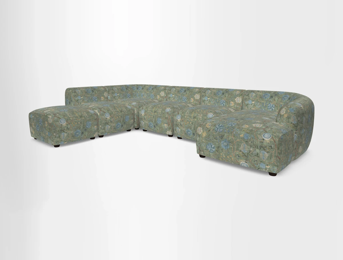 Form large modular corner group LHF in Two Tone Plain Biscuit