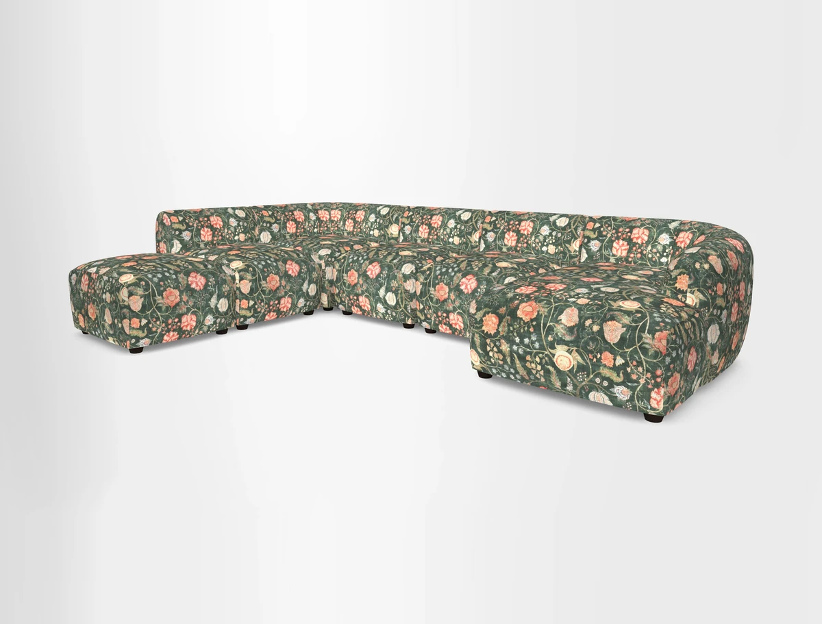 Form large modular corner group LHF in Two Tone Plain Biscuit