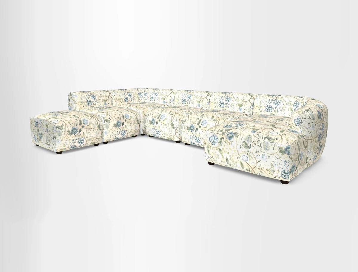 Form large modular corner group LHF in Two Tone Plain Biscuit