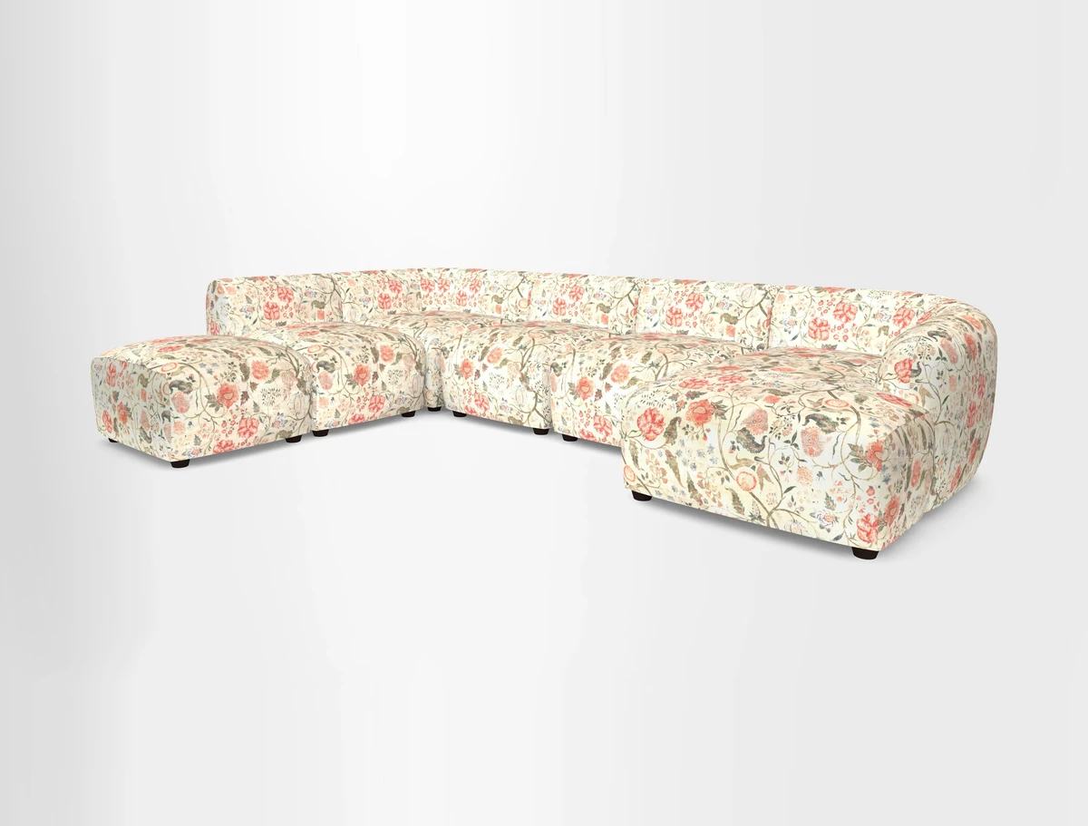 Form large modular corner group LHF in Two Tone Plain Biscuit