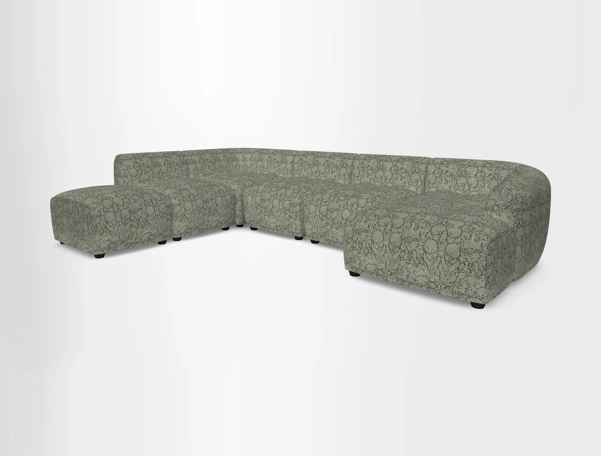 Form large modular corner group LHF in Two Tone Plain Biscuit