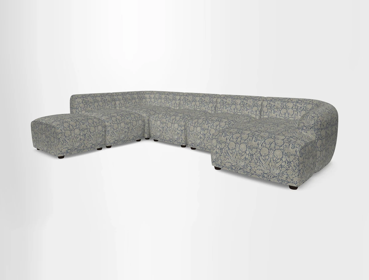 Form large modular corner group LHF in Two Tone Plain Biscuit