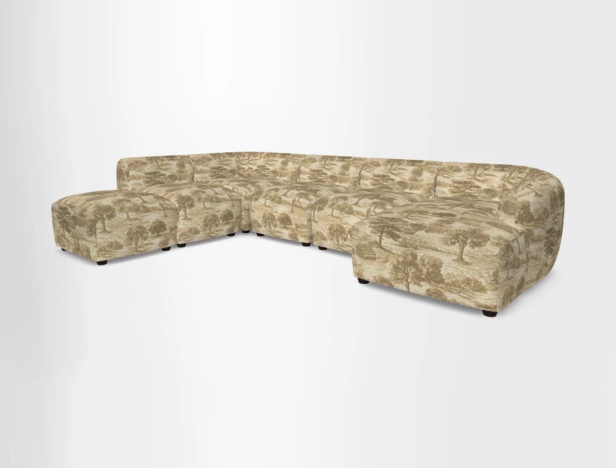 Form large modular corner group RHF in Two Tone Plain Biscuit