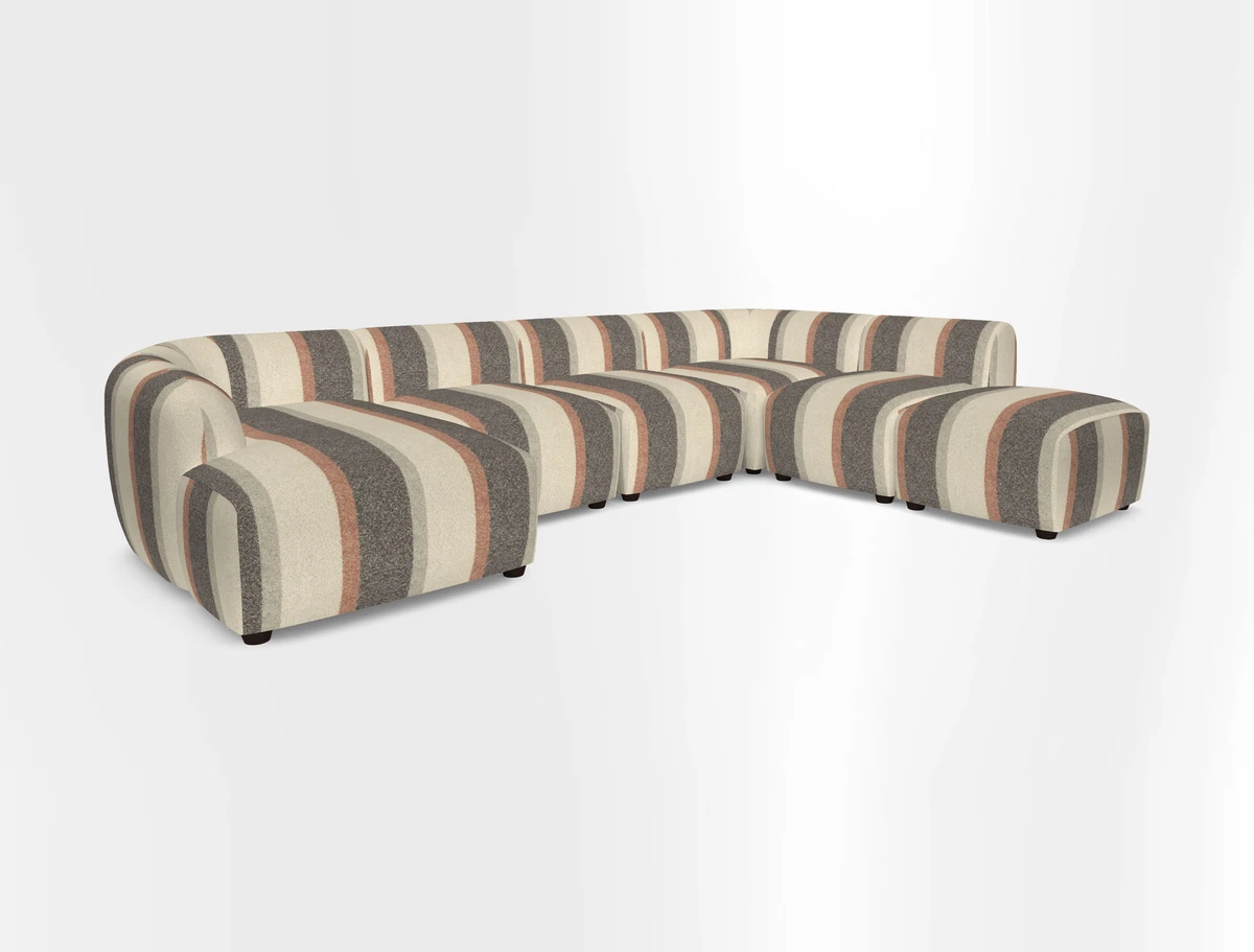 Form large modular corner group LHF in Two Tone Plain Biscuit