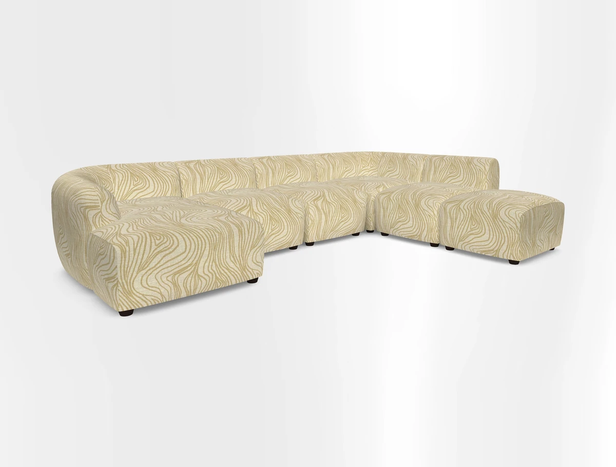 Form large modular corner group LHF in Two Tone Plain Biscuit