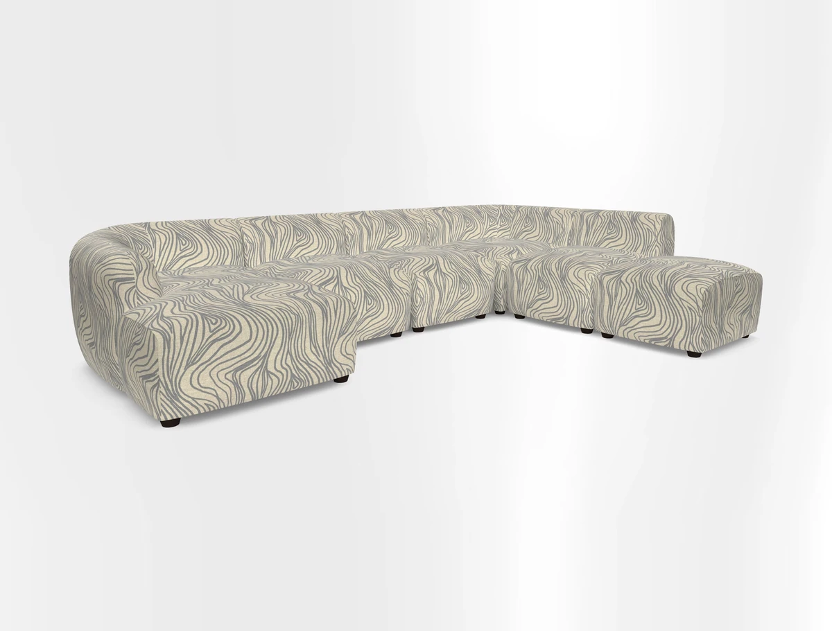 Form large modular corner group LHF in Two Tone Plain Biscuit