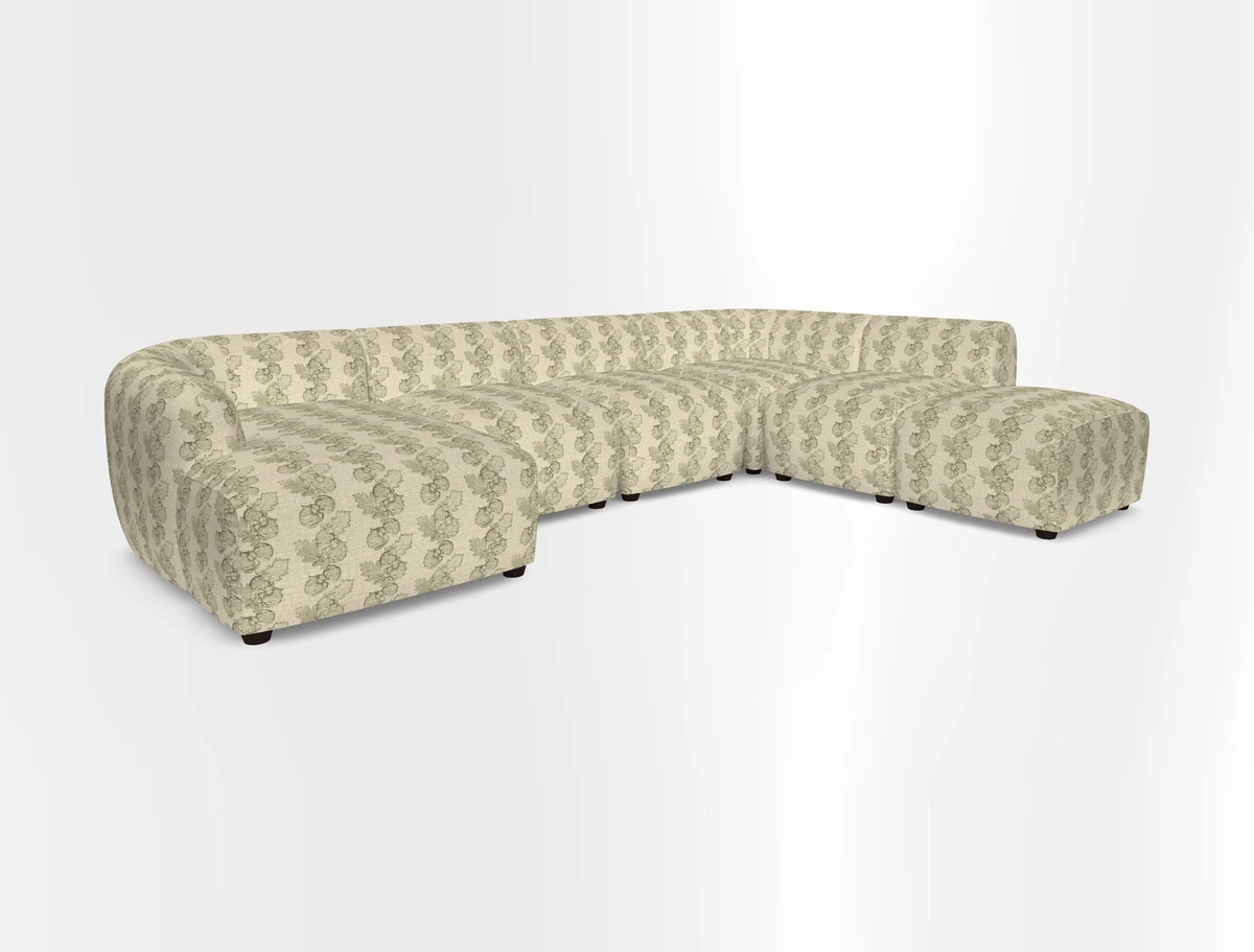 Form large modular corner group LHF in Two Tone Plain Biscuit