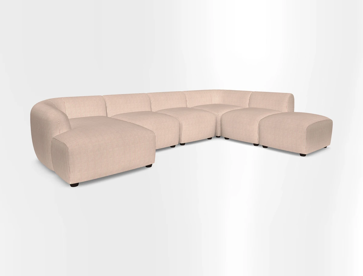 Form large modular corner group LHF in Two Tone Plain Biscuit