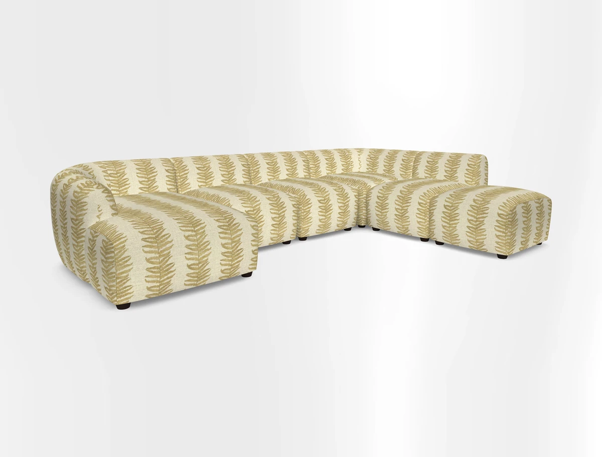 Form large modular corner group LHF in Two Tone Plain Biscuit