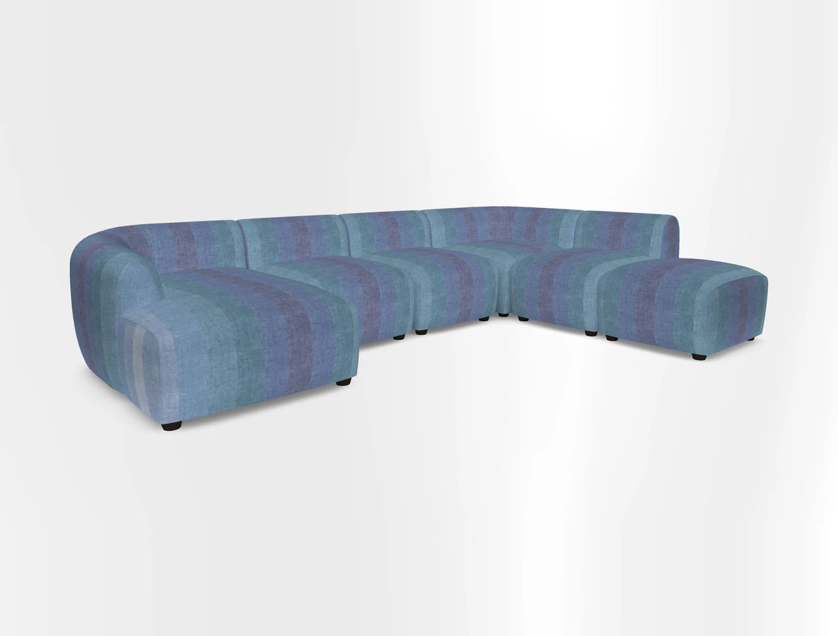 Form large modular corner group LHF in Two Tone Plain Biscuit