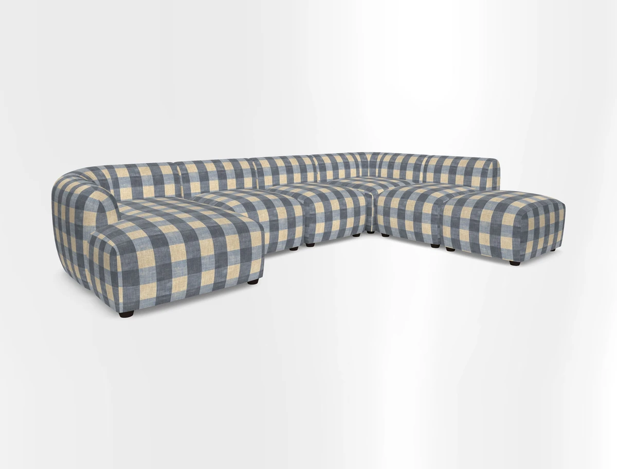 Form large modular corner group LHF in Two Tone Plain Biscuit