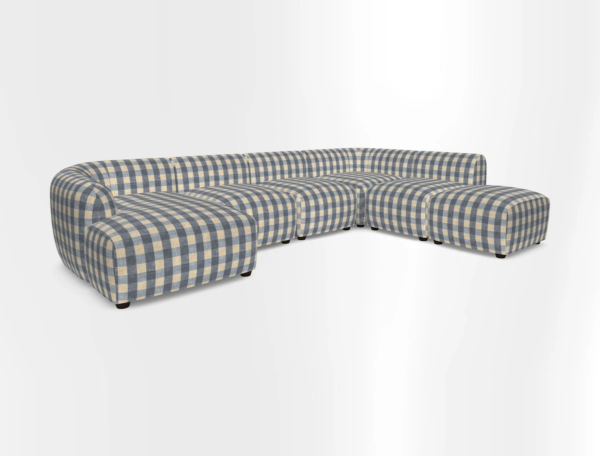 Form large modular corner group LHF in Two Tone Plain Biscuit