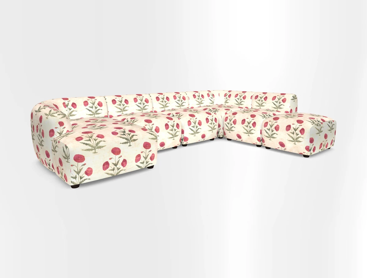 Form large modular corner group RHF in Two Tone Plain Biscuit