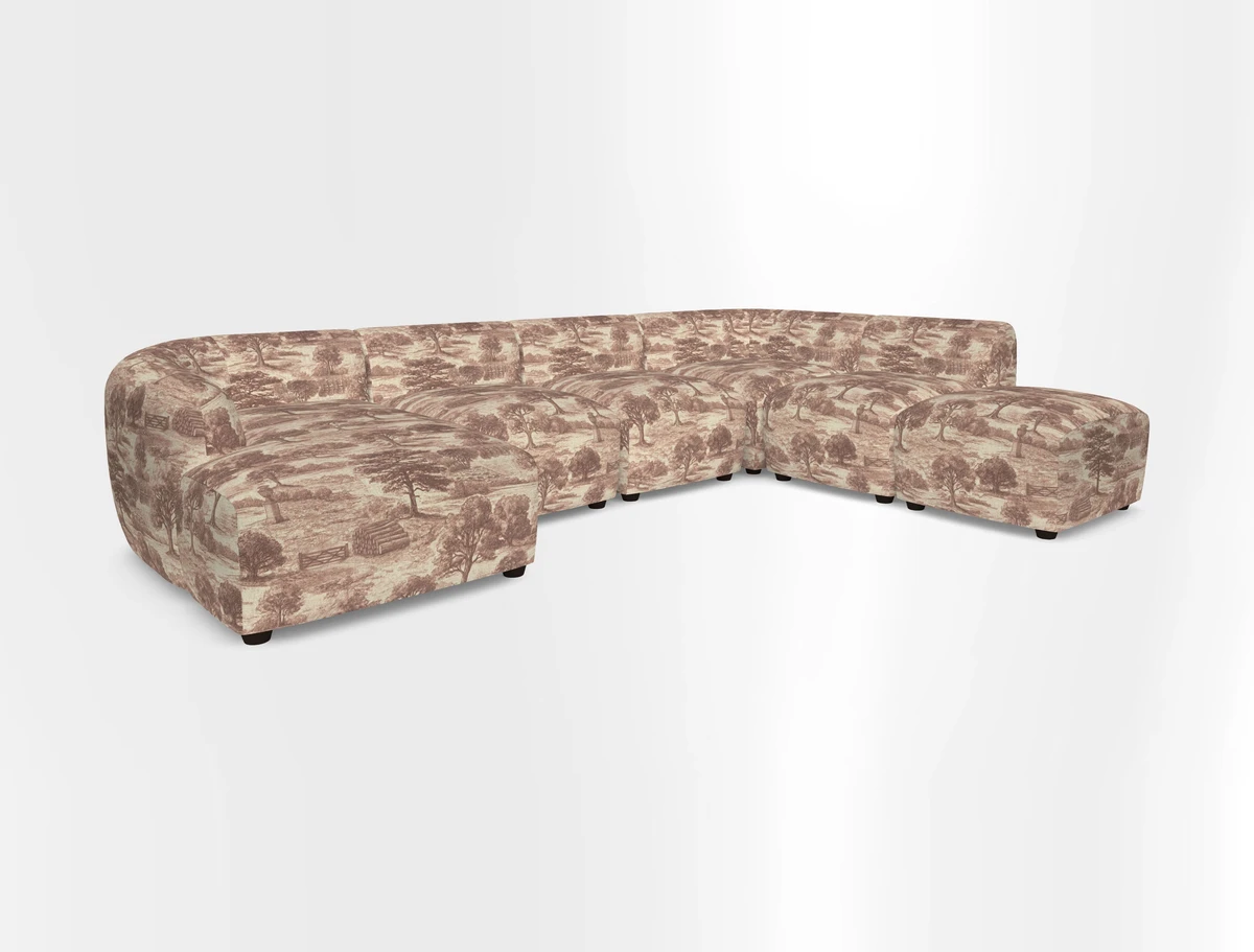 Form large modular corner group LHF in Two Tone Plain Biscuit