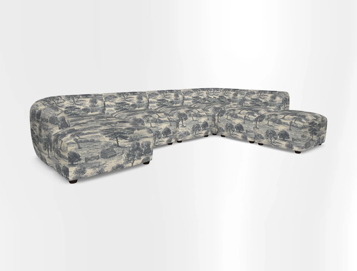 Form large modular corner group LHF in Two Tone Plain Biscuit
