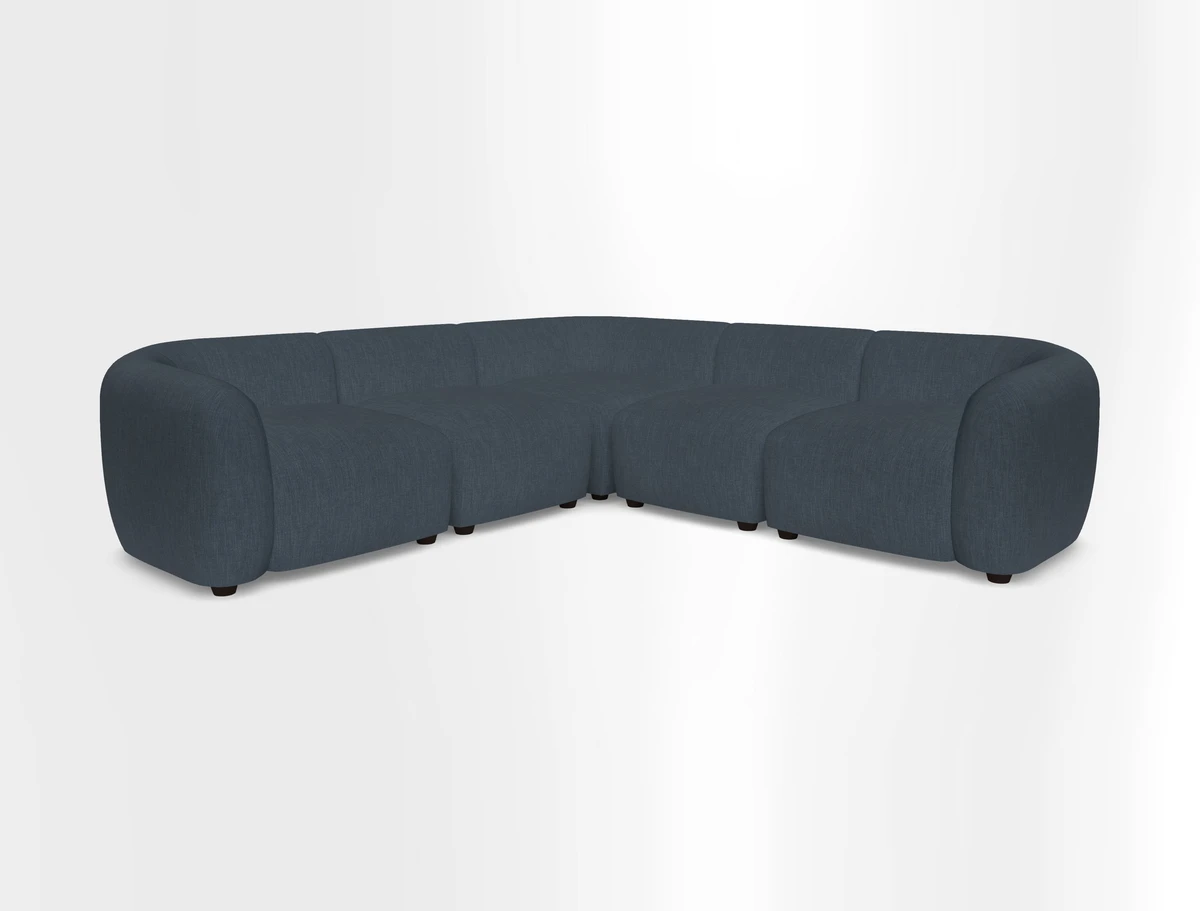 Form modular chaise sofa in Harpers Bazaar Spheres Artists Peony