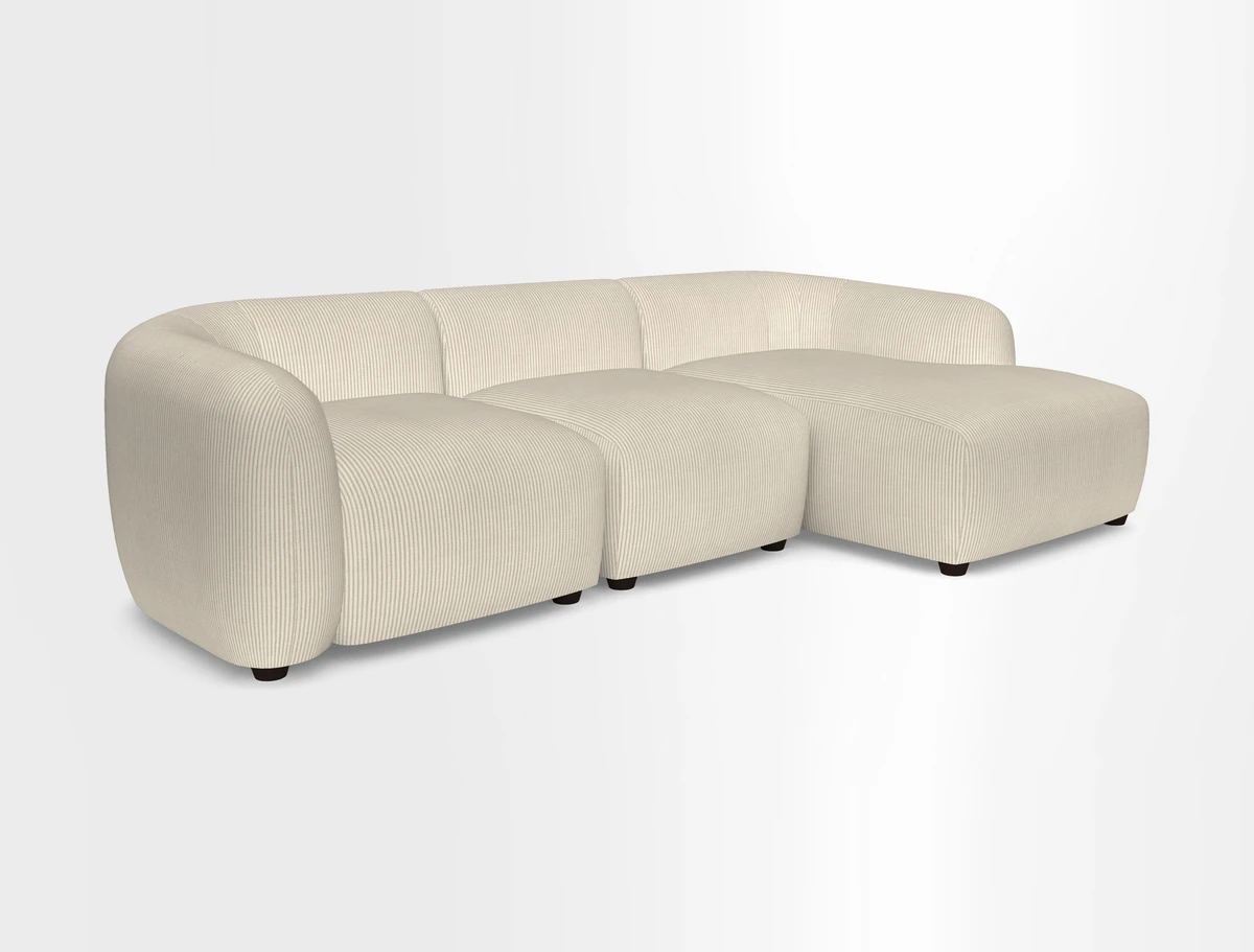 Form modular chaise sofa LHF in Harpers Bazaar Spheres Artists Peony