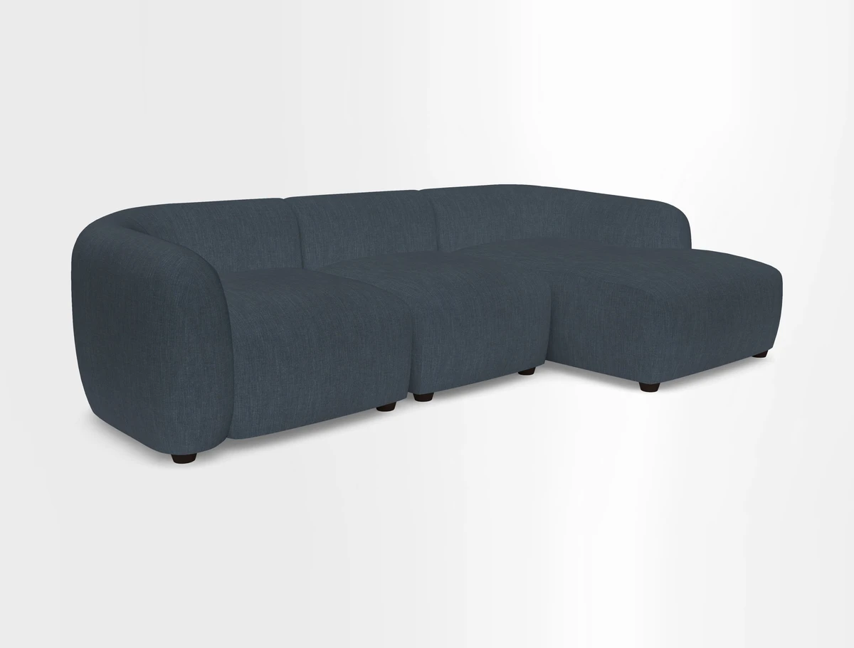 Form modular chaise sofa LHF in Harpers Bazaar Spheres Artists Peony