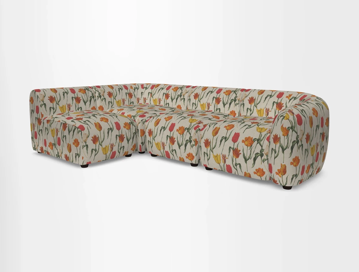Form small modular corner group LHF in Two Tone Plain Biscuit