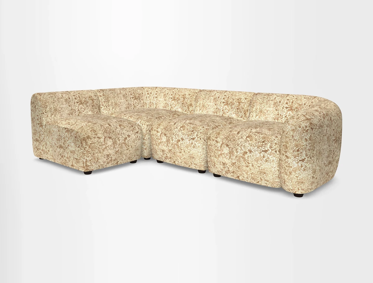 Form small modular corner group LHF in Two Tone Plain Biscuit