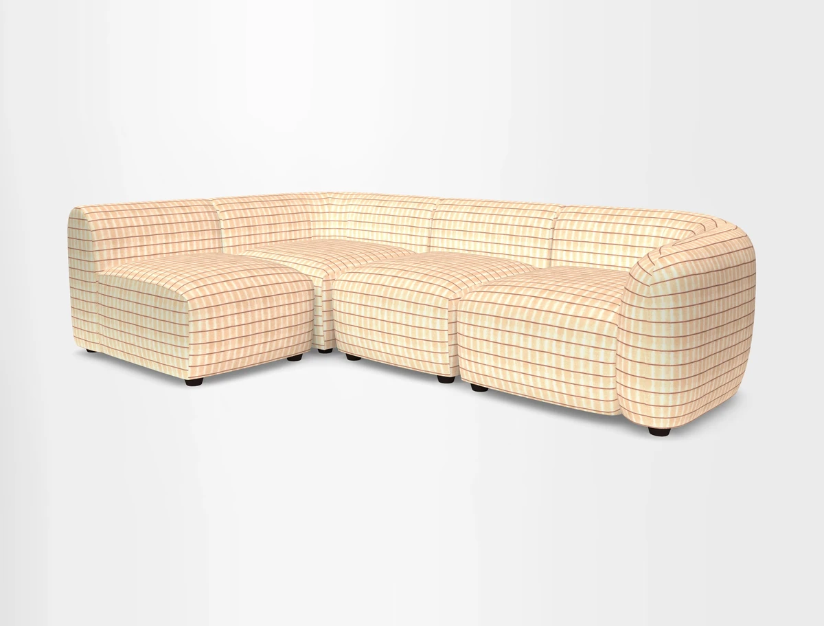 Form small modular corner group LHF in Two Tone Plain Biscuit