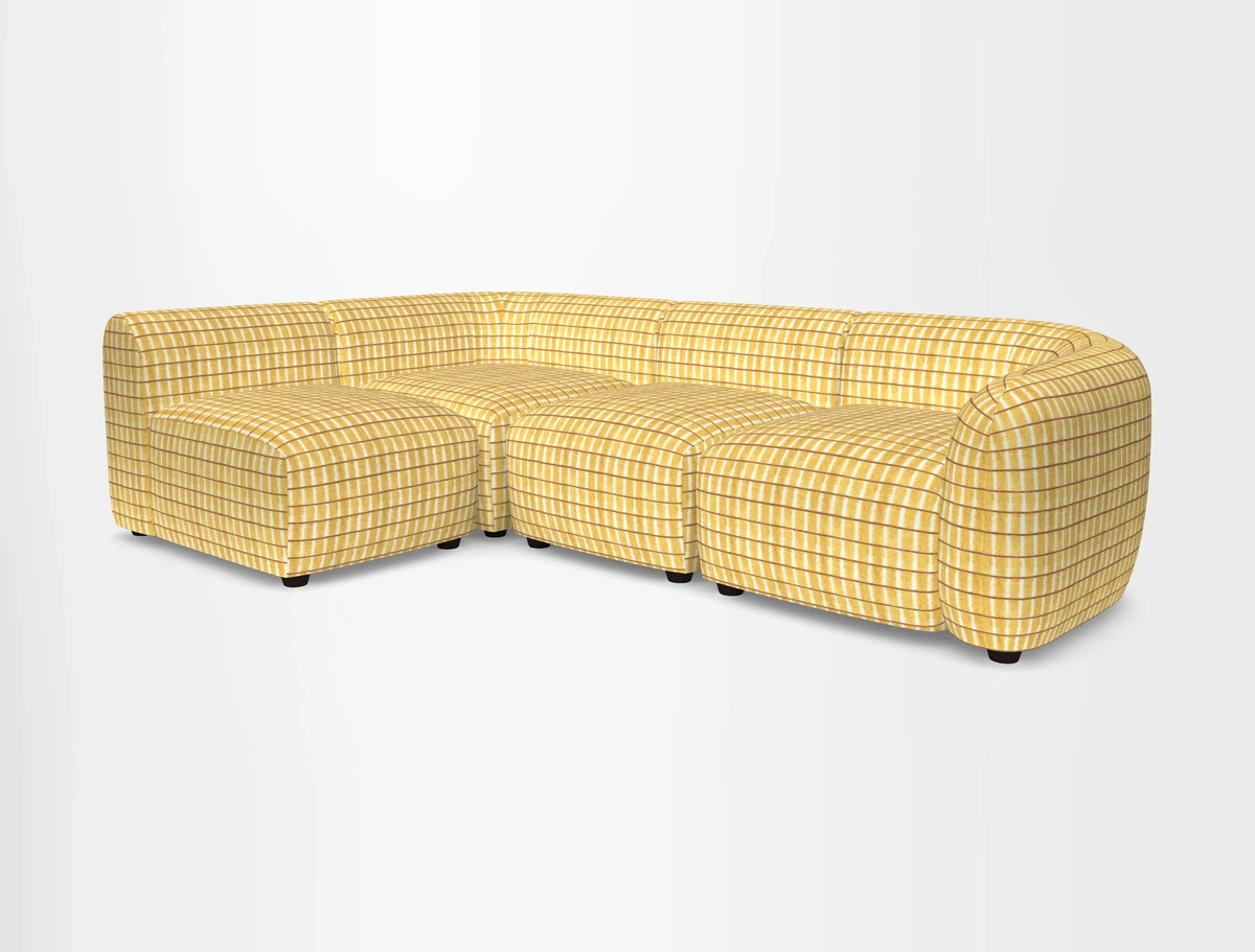 Form small modular corner group LHF in Two Tone Plain Biscuit