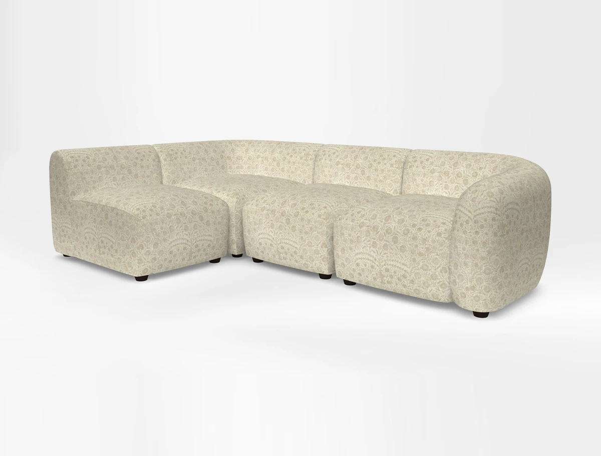 Form small modular corner group LHF in Two Tone Plain Biscuit