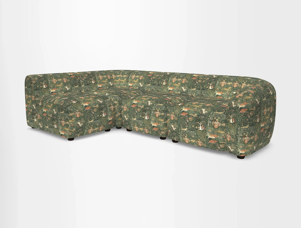 Form small modular corner group LHF in Two Tone Plain Biscuit