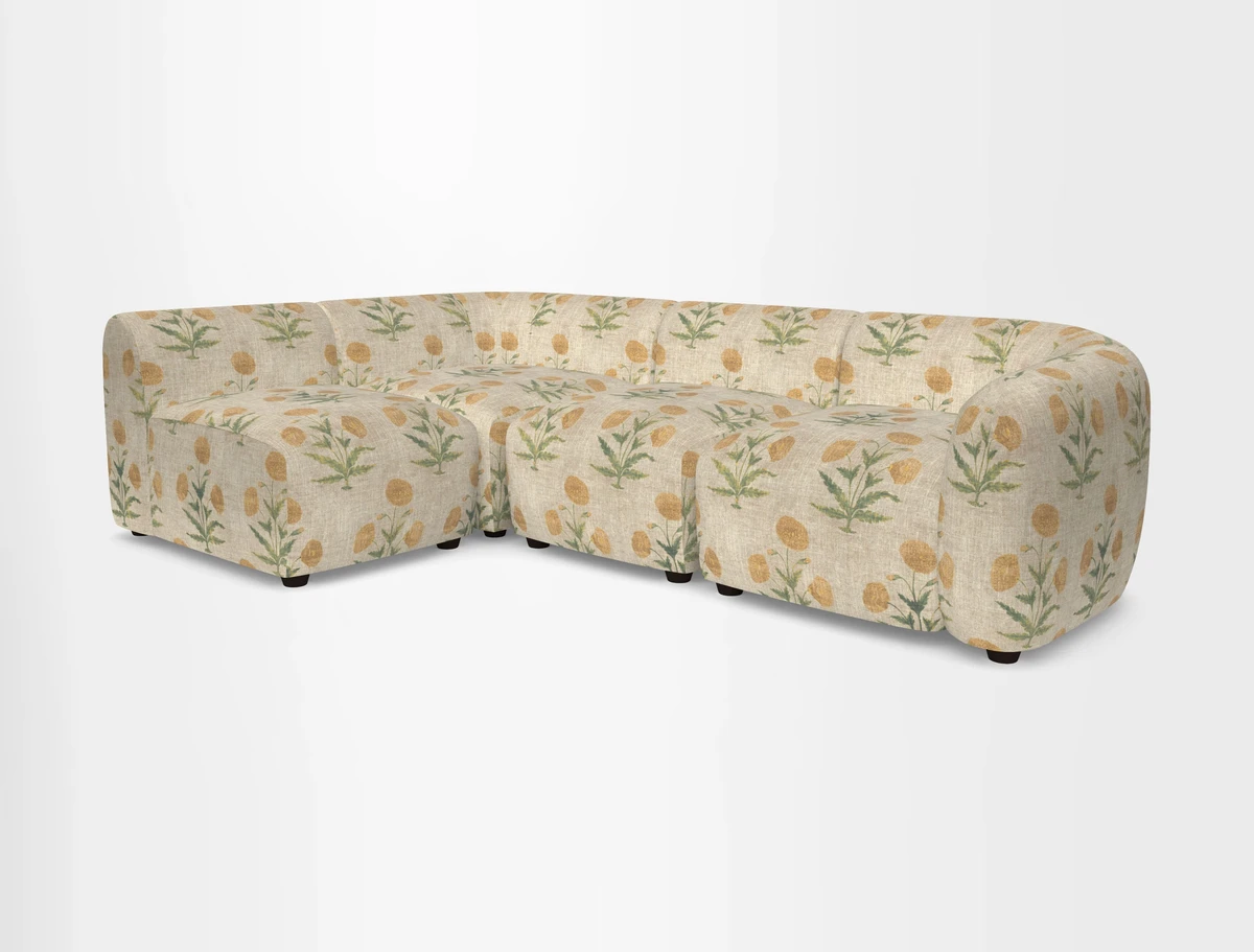 Form small modular corner group LHF in Two Tone Plain Biscuit