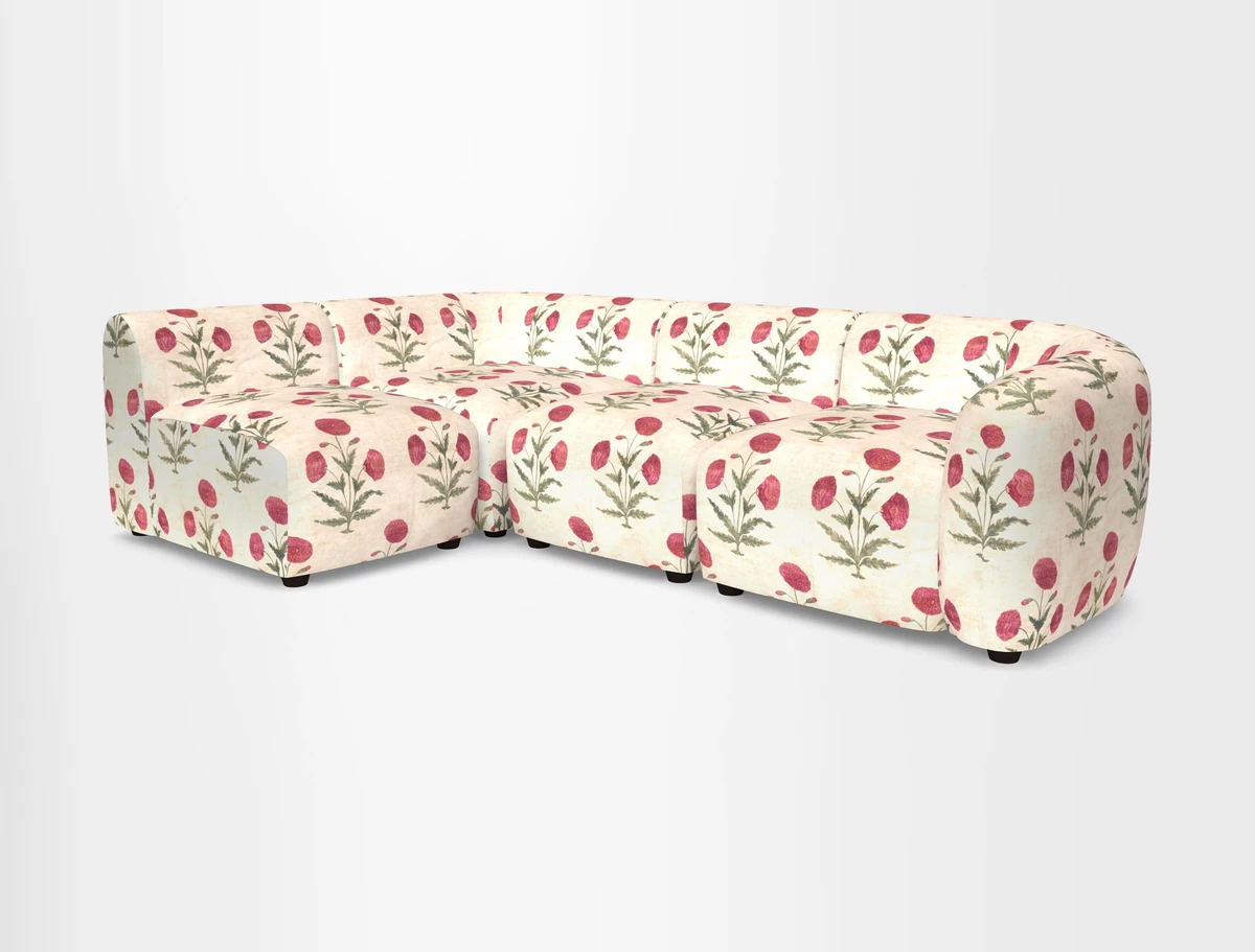 Form small modular corner group LHF in Two Tone Plain Biscuit