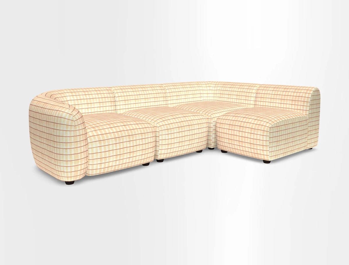 Form small modular corner group RHF in Two Tone Plain Biscuit