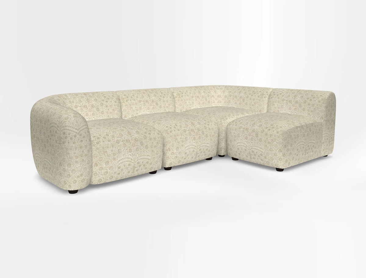 Form small modular corner group RHF in Two Tone Plain Biscuit