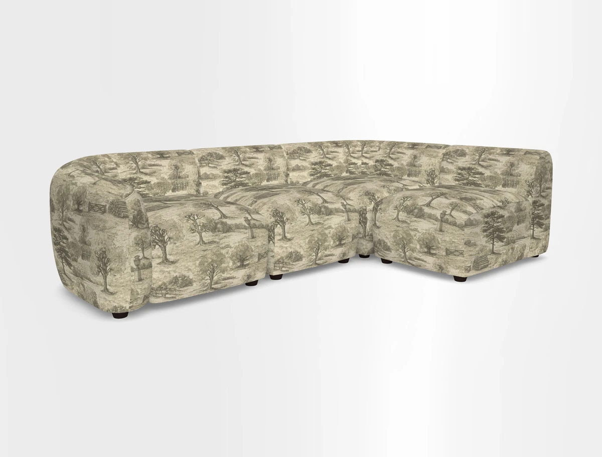 Form small modular corner group RHF in Two Tone Plain Biscuit