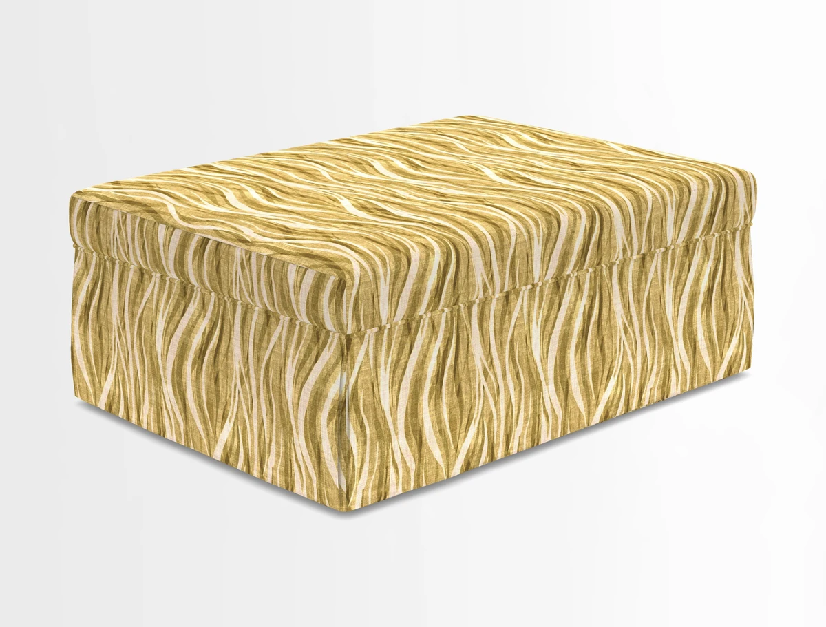Fontwell footstool in Globe Thistle Storm