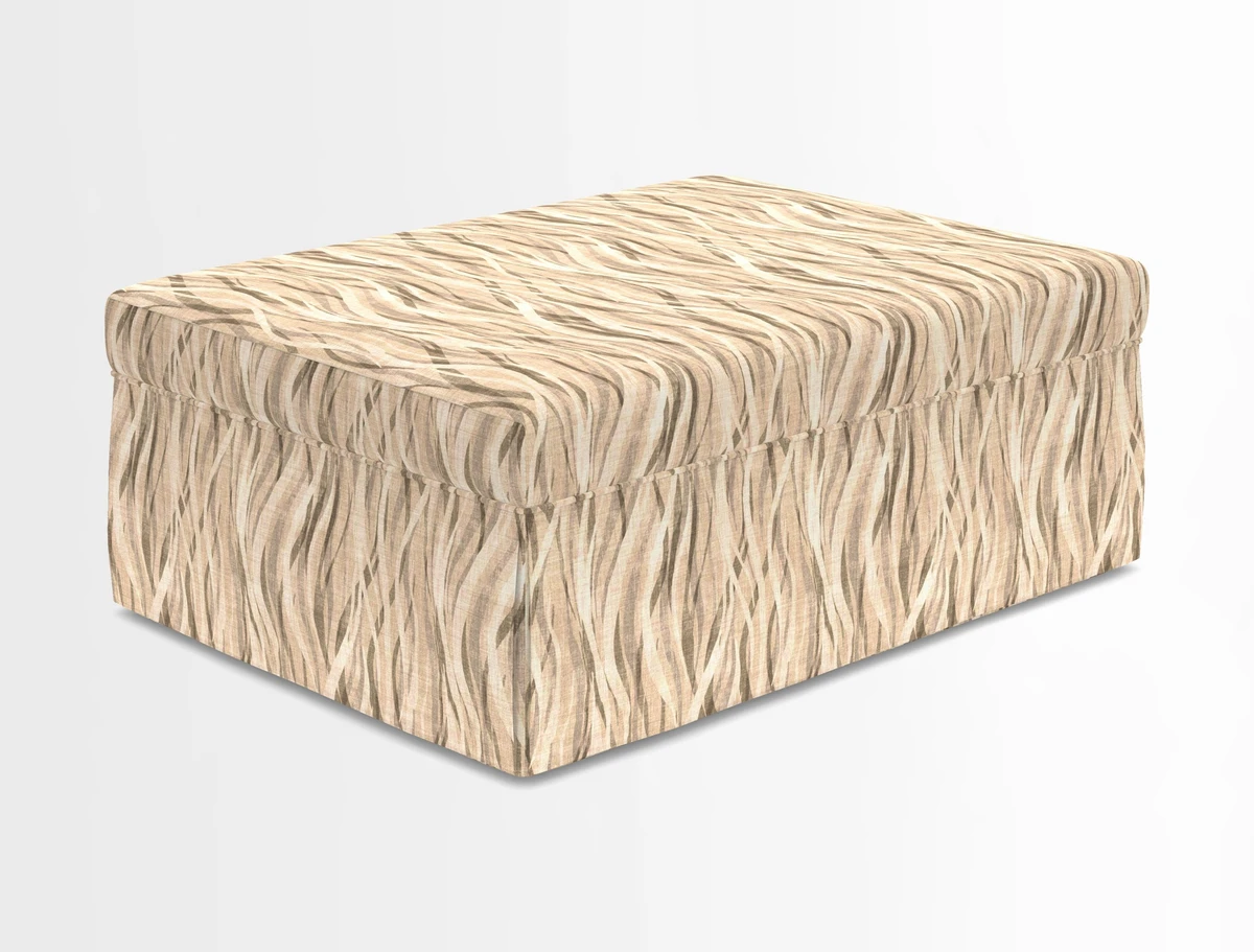 Fontwell footstool in Globe Thistle Storm