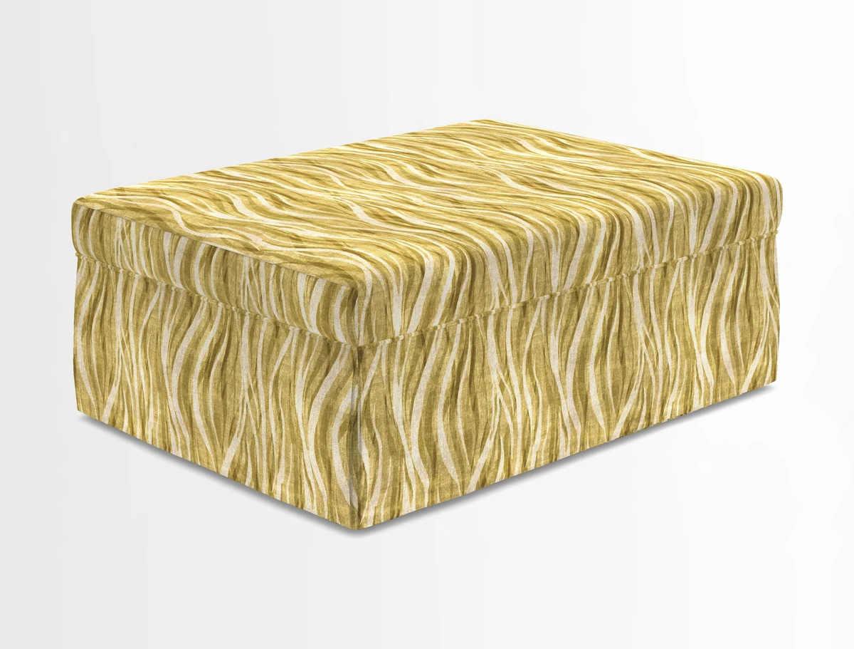 Fontwell footstool in Globe Thistle Storm