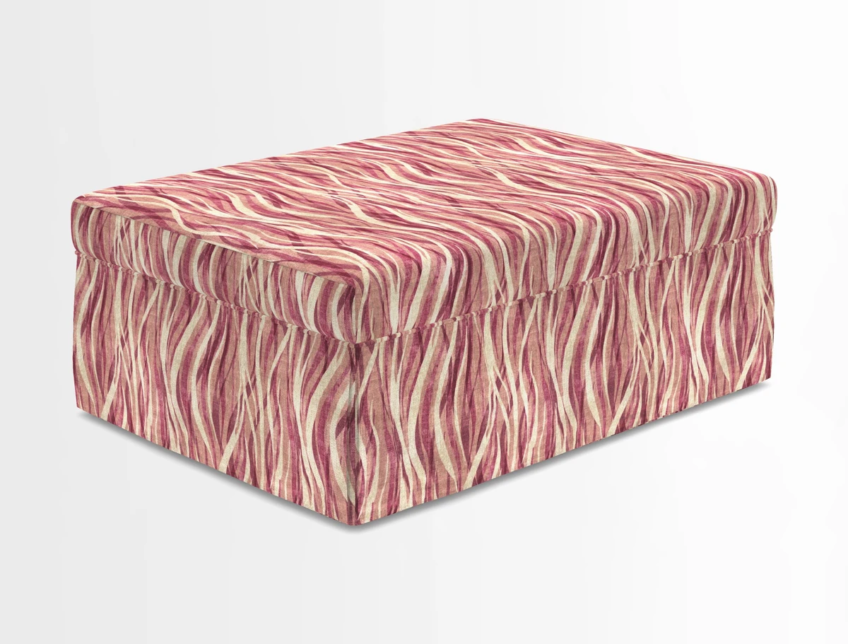 Fontwell footstool in Globe Thistle Storm