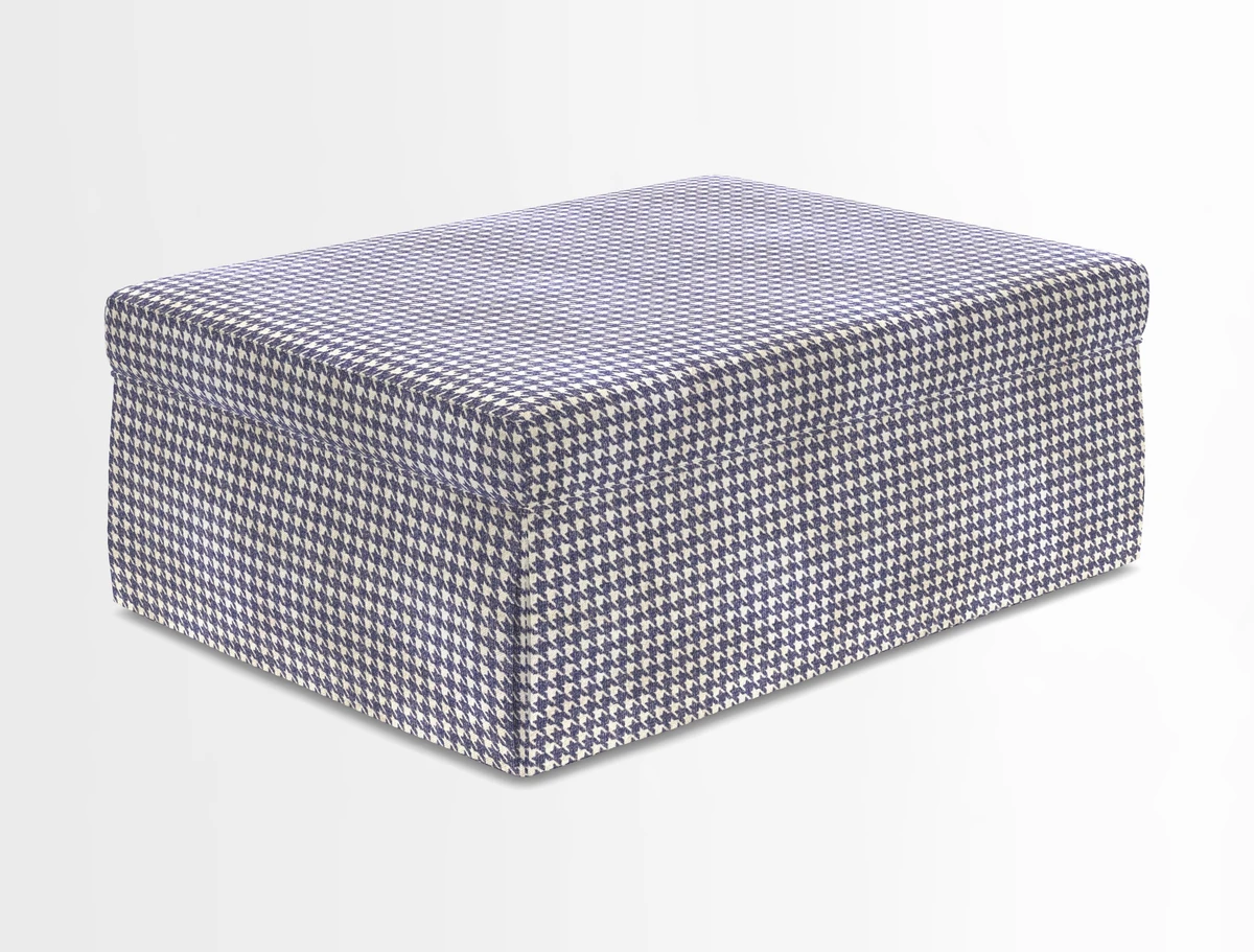 Fontwell footstool in Globe Thistle Storm
