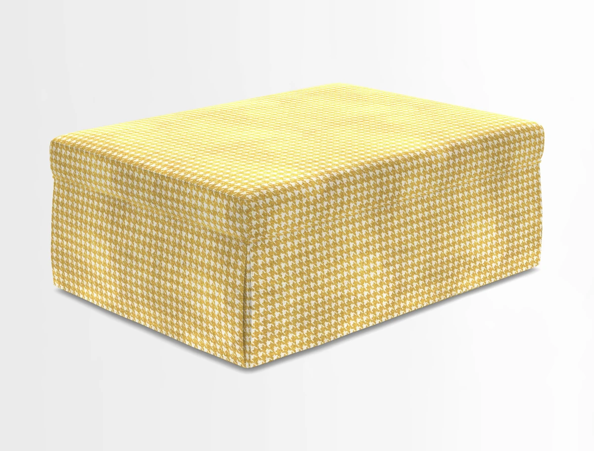 Fontwell footstool in Globe Thistle Storm