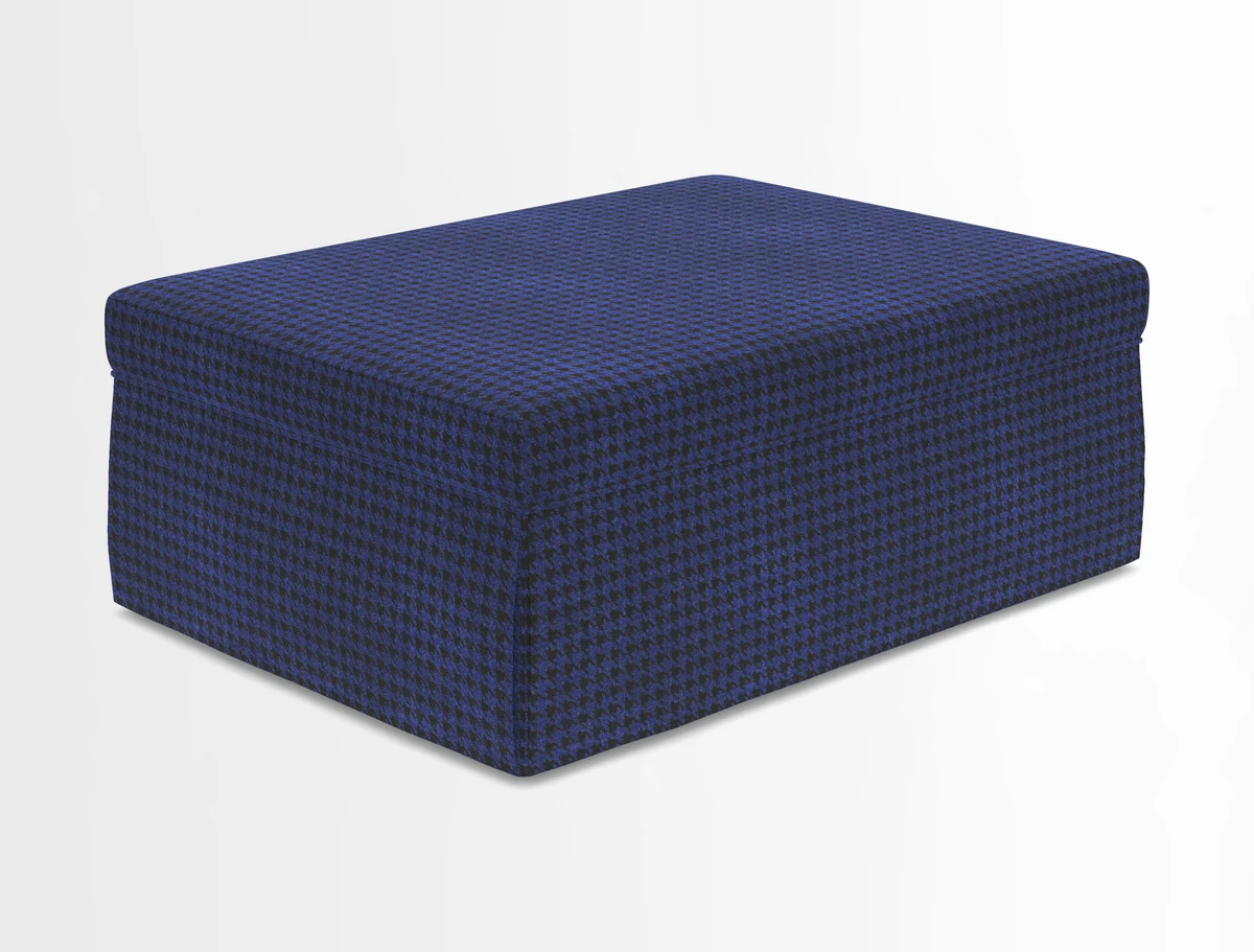 Fontwell footstool in Globe Thistle Storm