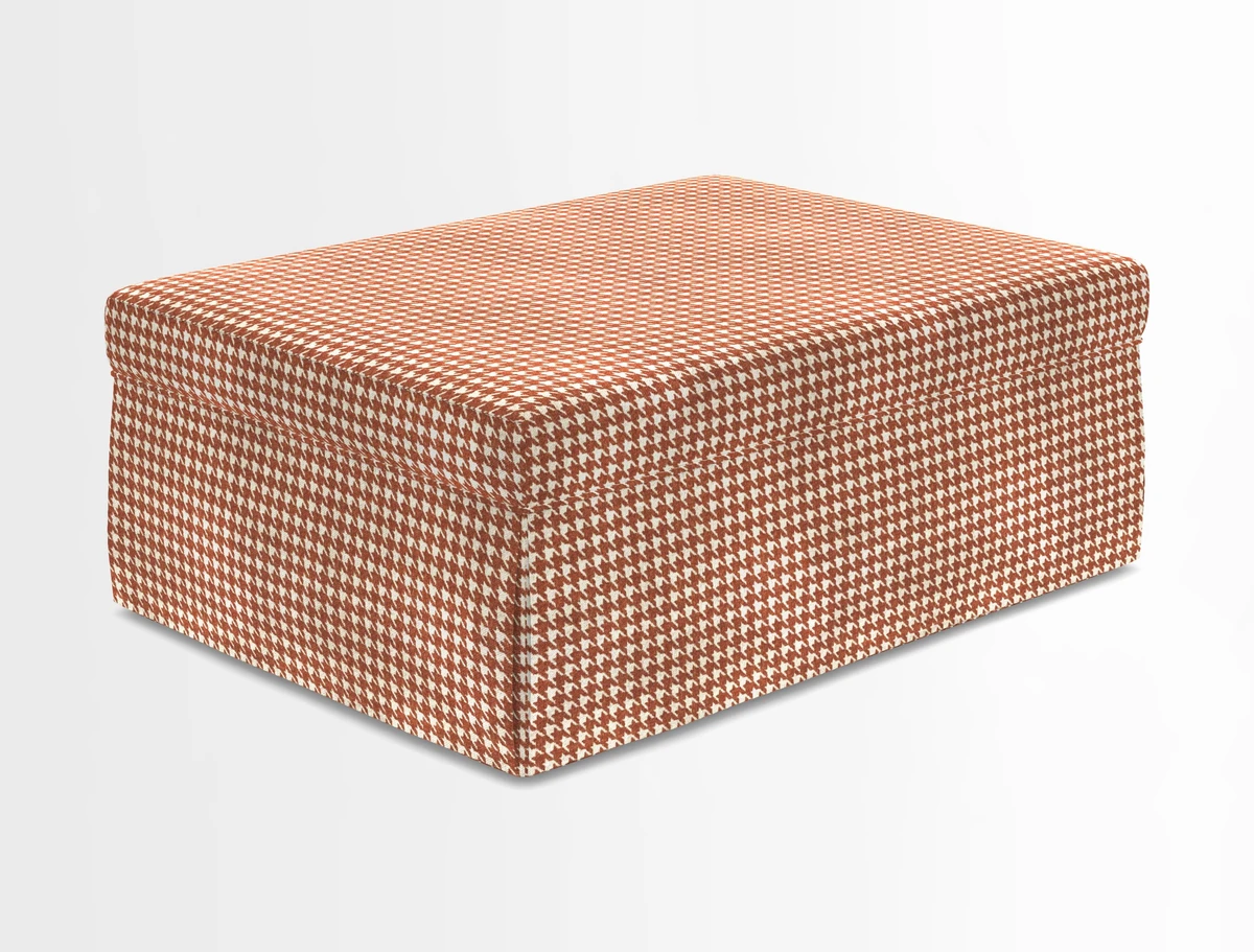 Fontwell footstool in Globe Thistle Storm