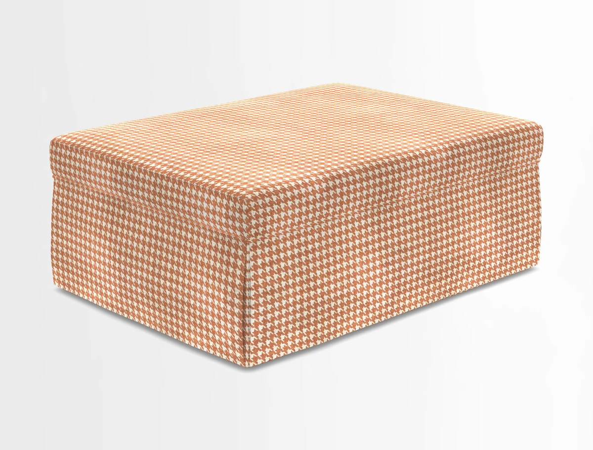 Fontwell footstool in Globe Thistle Storm