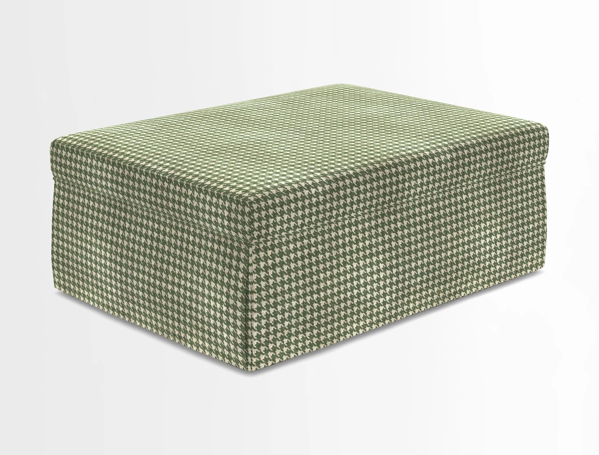 Fontwell footstool in Globe Thistle Storm